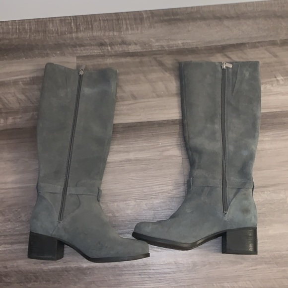 Koolaburra Gray Suede Madeley Suede Riding Boots - Picture 8 of 8